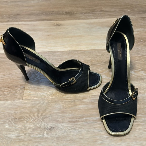 Louis Vuitton open toe pumps - Picture 3 of 5